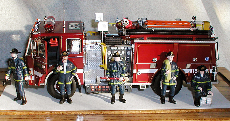 Firefighter Figurine Fireman Tokyo Japan 1995 Metal Del Prado 1/32 2.75" 